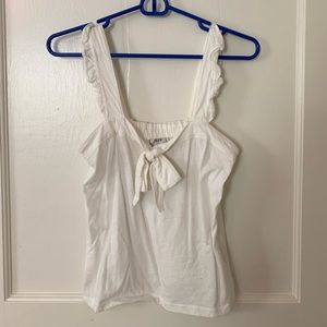 J.Crew White Cotton Tank, XS.